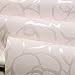 QIHANG High-Grade Rose Flower Pattern Thick Flocking Embossed Textured Wallpaper Roll Pink Color 0.53m*10m=5.3㎡