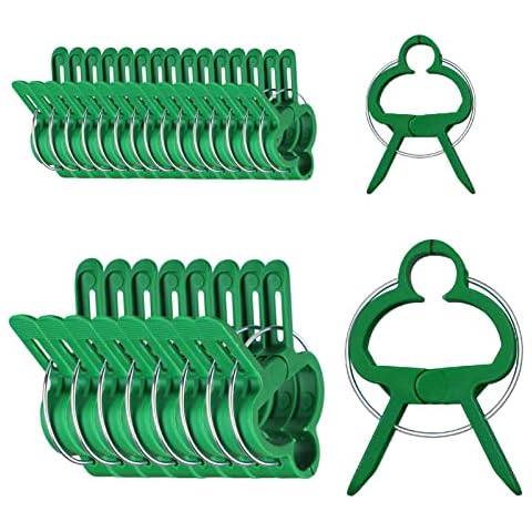 Miuezuth Plant Clips 120 Plant Clips for Tomatoes, Roses, Cucumbers and Other Trellis Plants (50 Large Clips + 50 Small Clips + 20 Binders) Cover