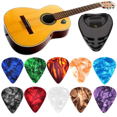 Púas Para Guitarra | Púas Para Guitarra Eléctrica | 10 Unidades De Colores Surtidos Ideales Para Rasgueo Clásico Y Técnica De Púa Para Principiantes, Grosor 0.46mm