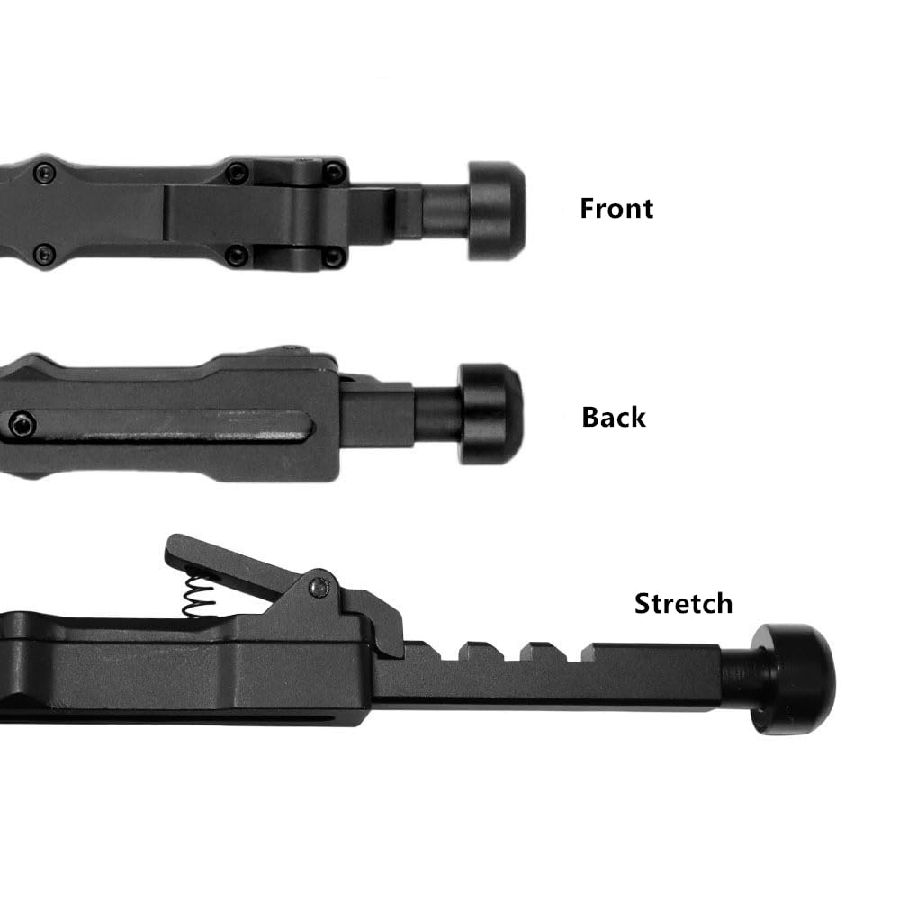 Aluminium Bipod for Hunting, Side Bipod for M-Lok Compatible Handguard System Adjustable Extension Bipod