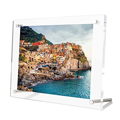Oranlife Cadre Photo en Acrylique, Cadres Photo en Acrylique Transparent de Qualité Supérieure,Cadre Photo en Acrylique Transparent au Format lettre A4,Cadre...