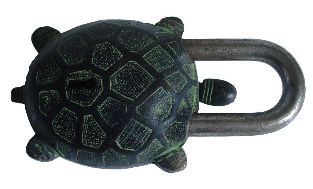 IBLAY - Padlock with Keys - Working Functional (Tortoise Lock Key) Brass Lock, Multicolor - Image 3