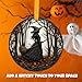 Mystic Witch Halloween Decoration – Stained Glass Style Suncatcher for Window or Wall – Spooky Ornament Gift for Witch Lovers, Women & Indoor Halloween Decor