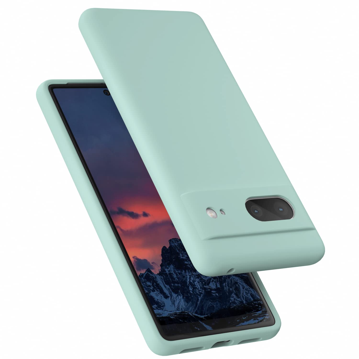 E Segoi Designed for Pixel 7 Case, Liquid Silicone Gel Rubber Shockproof Case Soft Microfiber Cloth Lining Cushion Compatible with Pixel7 6.3 inch (