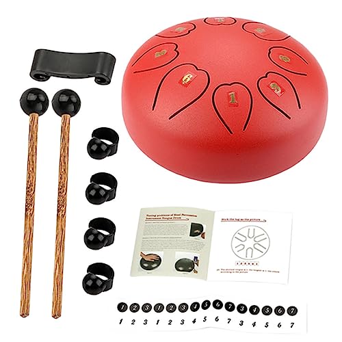 Abaodam Ethereal Metal Tongue Drum Pentatonic Steel Hand Drum for Drumming Circles Beginner Percussion Instrument