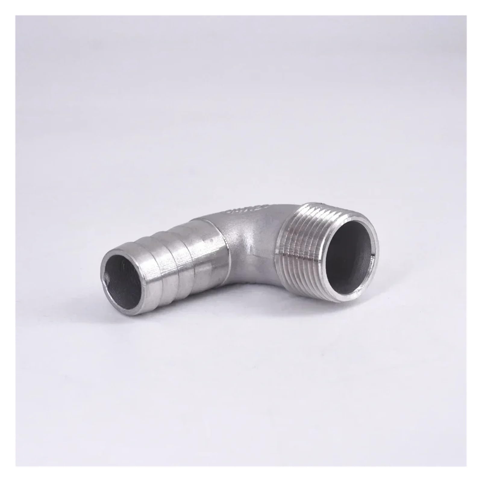 ISCBAFYX BSPT Macho 6 8 10 12 14 15-60 mm Codo de lengüeta para Manguera Conector de Montaje de tubería de Acero Inoxidable 304 de 90 Grados(32MM_1")