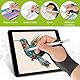 2 Stück Drawing Glove 3-lagige Handflächen Ablehnung Zeichenhandschuh Rechts Linkshänder Elastisch Digitale Zeichnen Tablet Handschuh (L Size/8.5x23.5cm)