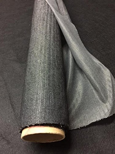 generique - creadetex.com Toile Lainee Thermocollant LAINEUSE Noire entoilage Souple pour Renfort Vetement au Metre Largeur 90 cm