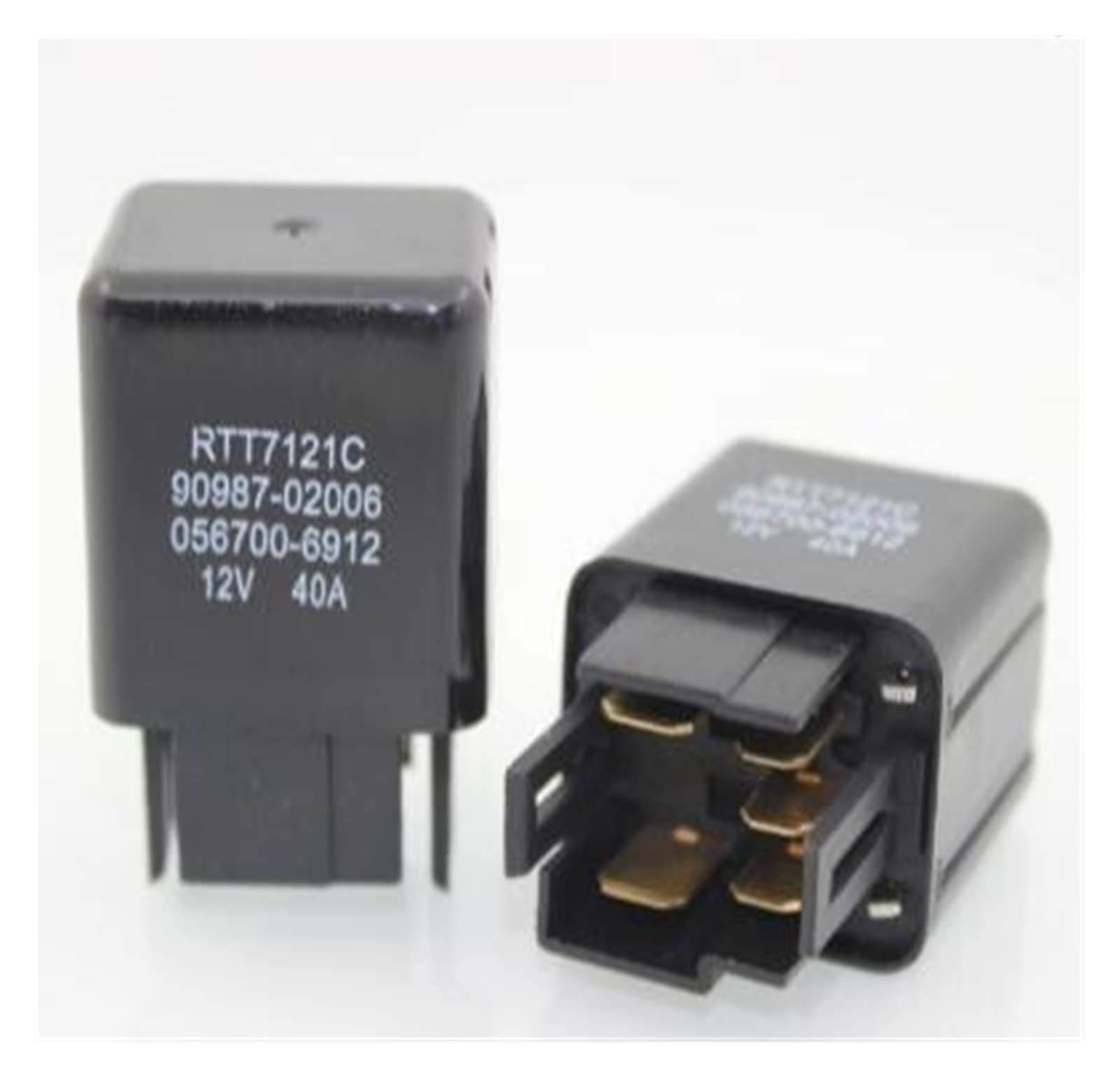 Piezas de recambio 1 Uds relé automotriz relés de coche 12v 4 pines 5 pines(Color:12v 5pin)