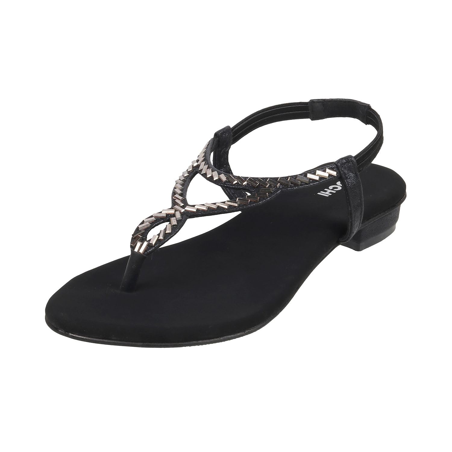 Mochi Women Black Velvet Comfort & Flat Sandal UK/5 EU/38 (35-4917) (B0BRT1QRP6) Amazon Price History, Amazon Price Tracker