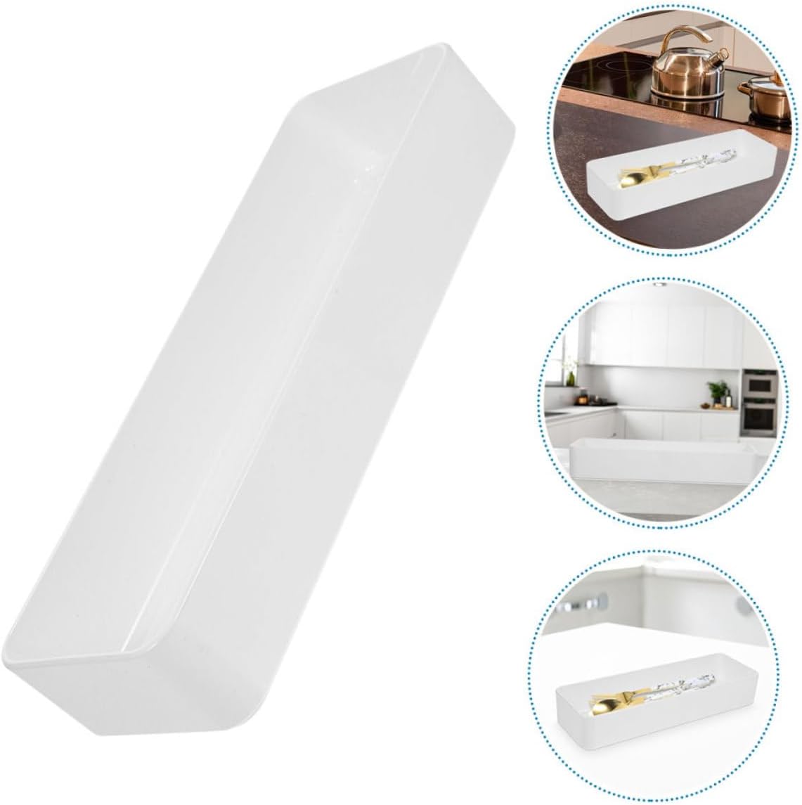 Ciieeo 5sets Cutlery Organizer Elegant Utensil Tray for Kitchen Home Reusable Material Divider for Forks Spoons and Chopsticks Storage 2pcs*5