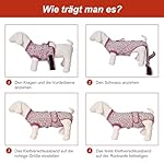 Jiupety Weich Hundebody Nach Op, Einteiler Hundebody Nach Op Hündin, Atmungsaktiv Anti-Wundlecken Op Body Hund Kastration Hündin, Body für Hund Nach Op, Hundebody Nach Kastration Rüde, Rosa M – Bild 5