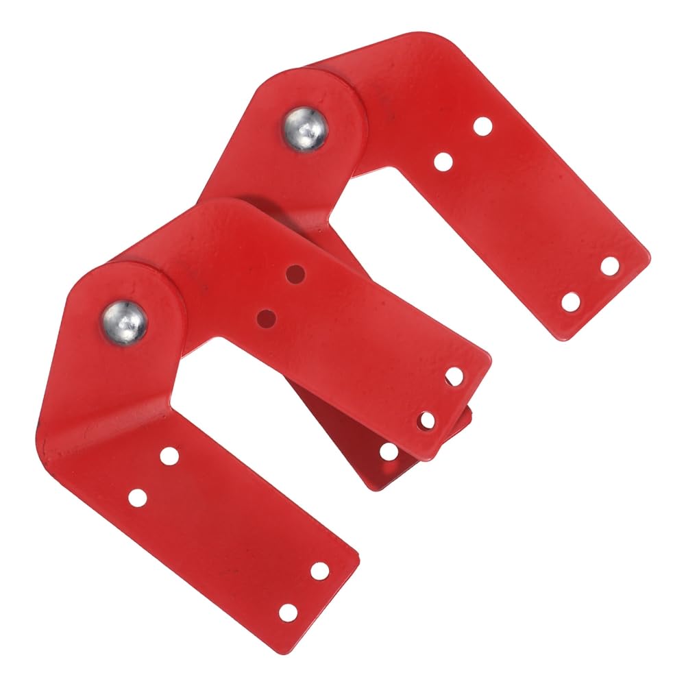 Udsknv[Ksl Red For Attic Ladder Replacement Kit- Galvanized Steel Hinges(2Pcs) Step Ladders Parts