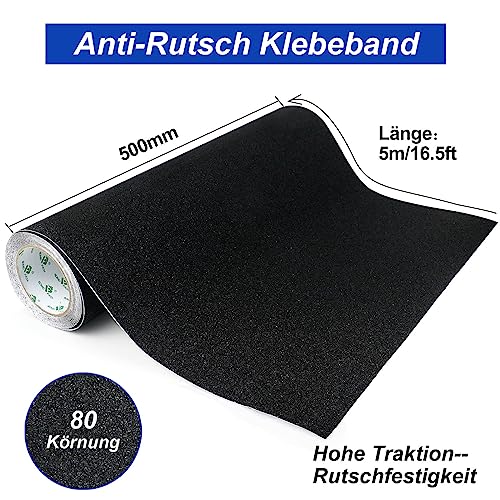 BOMEI Rutschfeste Klebebandstreifen für Treppen