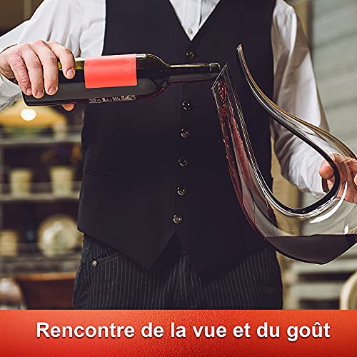 Foto von Weingläser & Dekanter mit Whisky Steine und Viele Andere Accessoires, Hochwertige Qualität, Einzigartiges Weingeschenk für Frauen & Männer