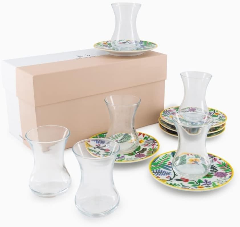 SilsalSpring Blooms Teacups 6-Piece Set