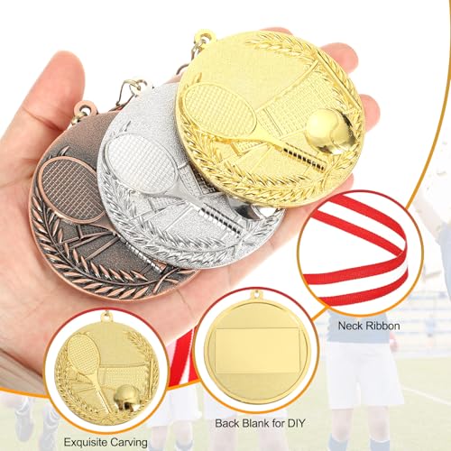 Medallas de tenis para torneos escolares y recuerdos de fiestas infantiles 3
