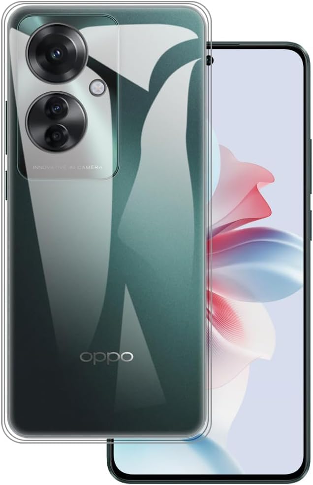 Image of NISHTECH for Oppo F25 Pro 5G Premium Transparent Hybrid Soft Slim Dust Proof Back Case Cover with Camera Protection