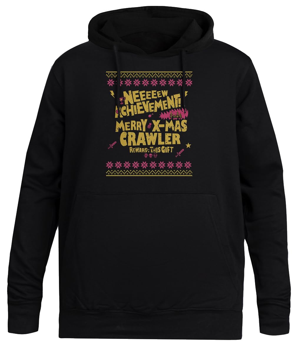 Osiągnięcia Brzydkie Święta Czarna Bluza Unisex Bez Płci Unisex Black Hoodie Men Women