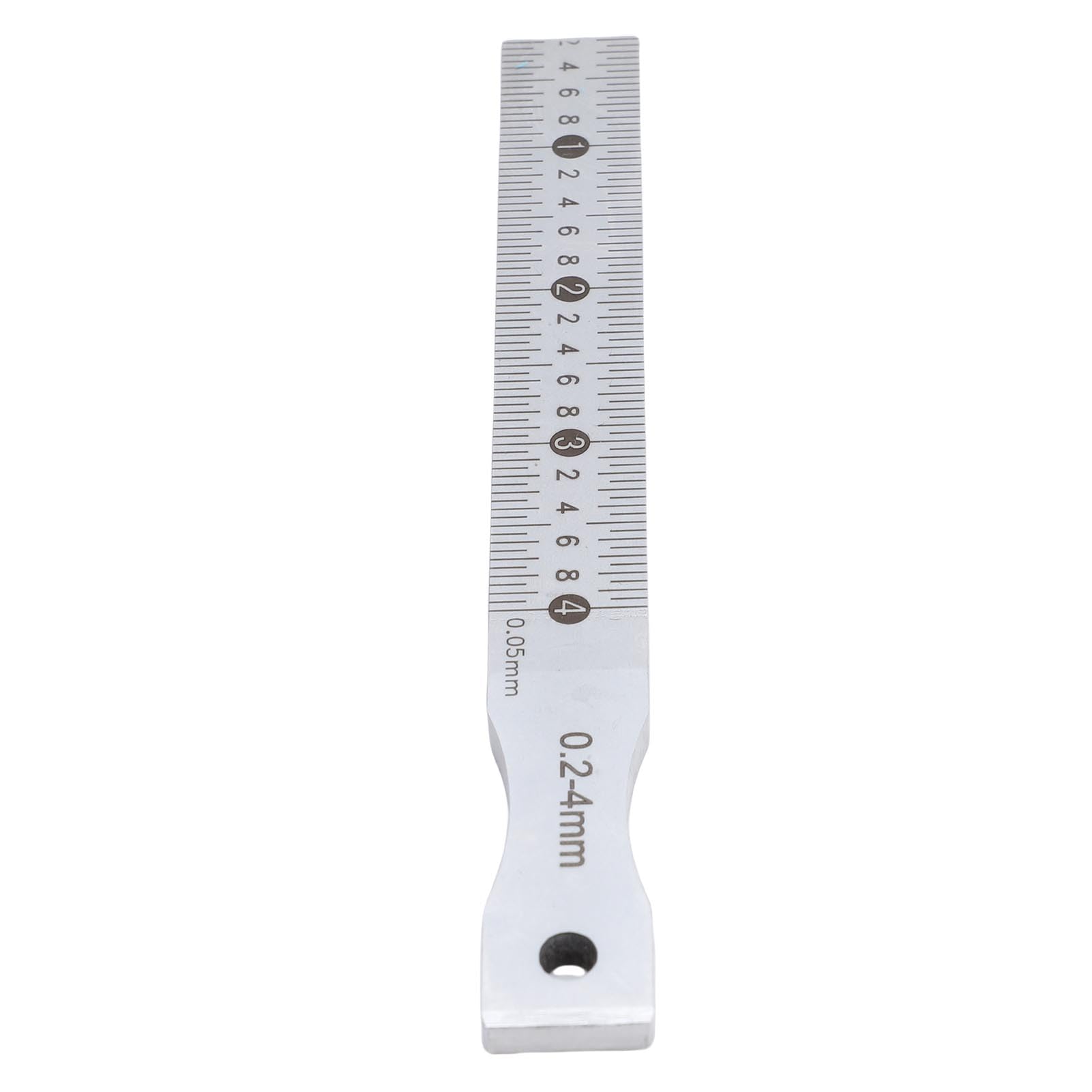 Generic Outil de Mesure Précis de Jauge Conique en Acier Inoxydable pour la Construction et les Chemins de Fer, Plage de 0,2 à 4 Mm, Précision de 0,05 Mm