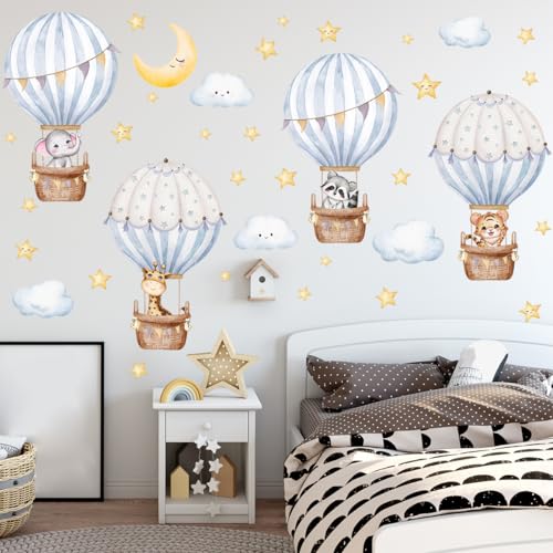 Vinilo Decorativo Globo Aire Caliente Animales Infantil miniatura 6