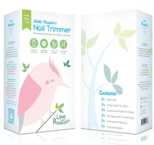 Little Martin'S Drawer Little Martin’S Drawer Baby Nail Trimmer File With Light - Safe Electric Nail Clippers Kit For Newborn Infant Toddler Kids Toes And Fingernails thumb #4