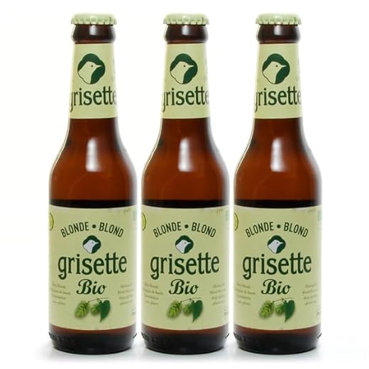 Lot de 3 Bières Belgique Grisette Blondes BIO et Sans Gluten 25cl