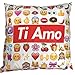 Mini Cuscino Smile Ti Amo Ti Voglio Bene Super Love con Ventosino 13 cm PS 21346-ti Amo
