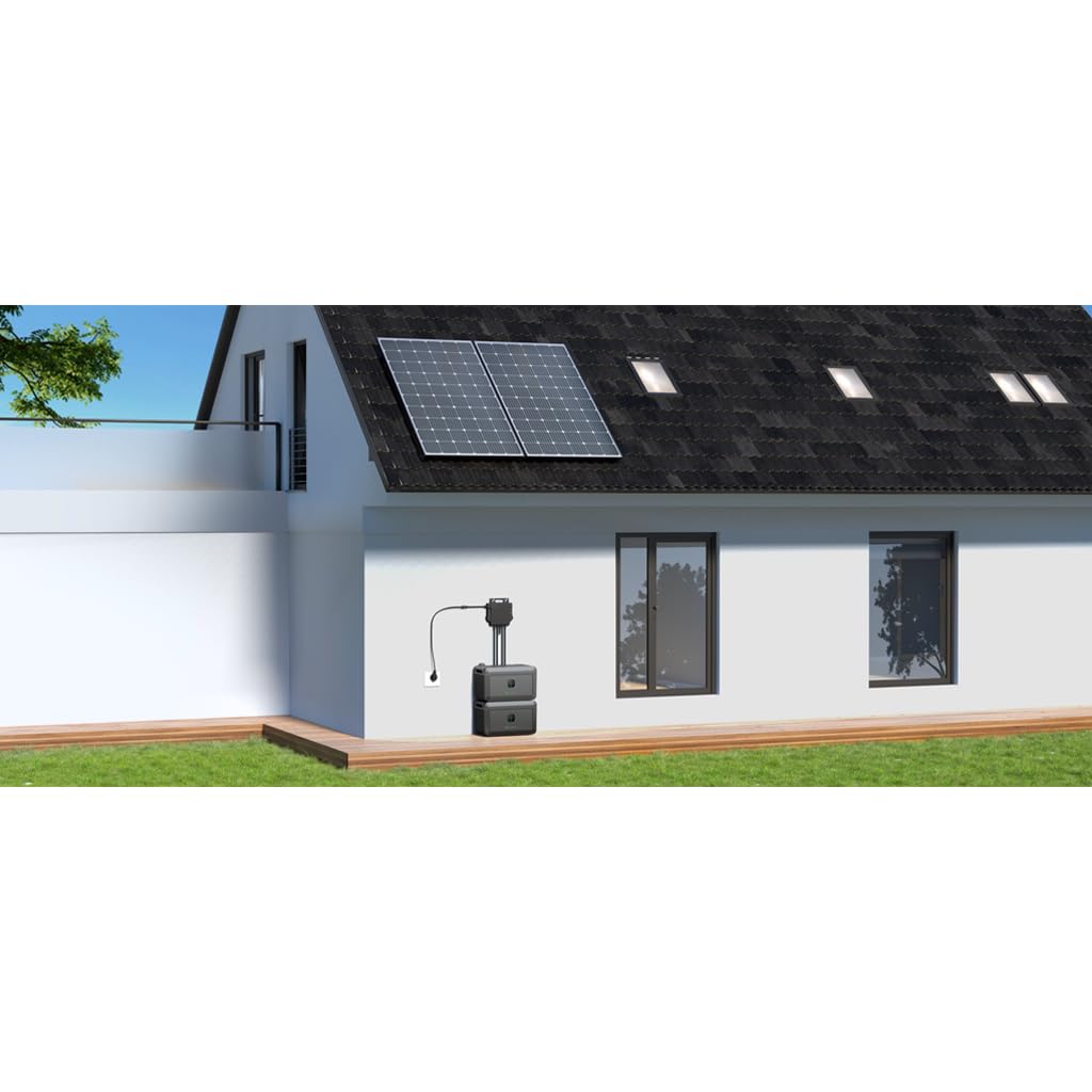 Growatt NOAH 2000 Balkon Solar Speicher 2KW für Balkonkraftwerk, 2000W Solarspeicher für PV Anlagen