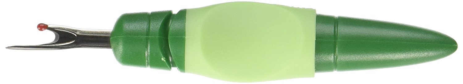 Dritz Eğri bıçaklı dikiş yırtıcı, ergonomik tasarımlı ve güvenlik kilitli büyük, 1'li paket yeşil