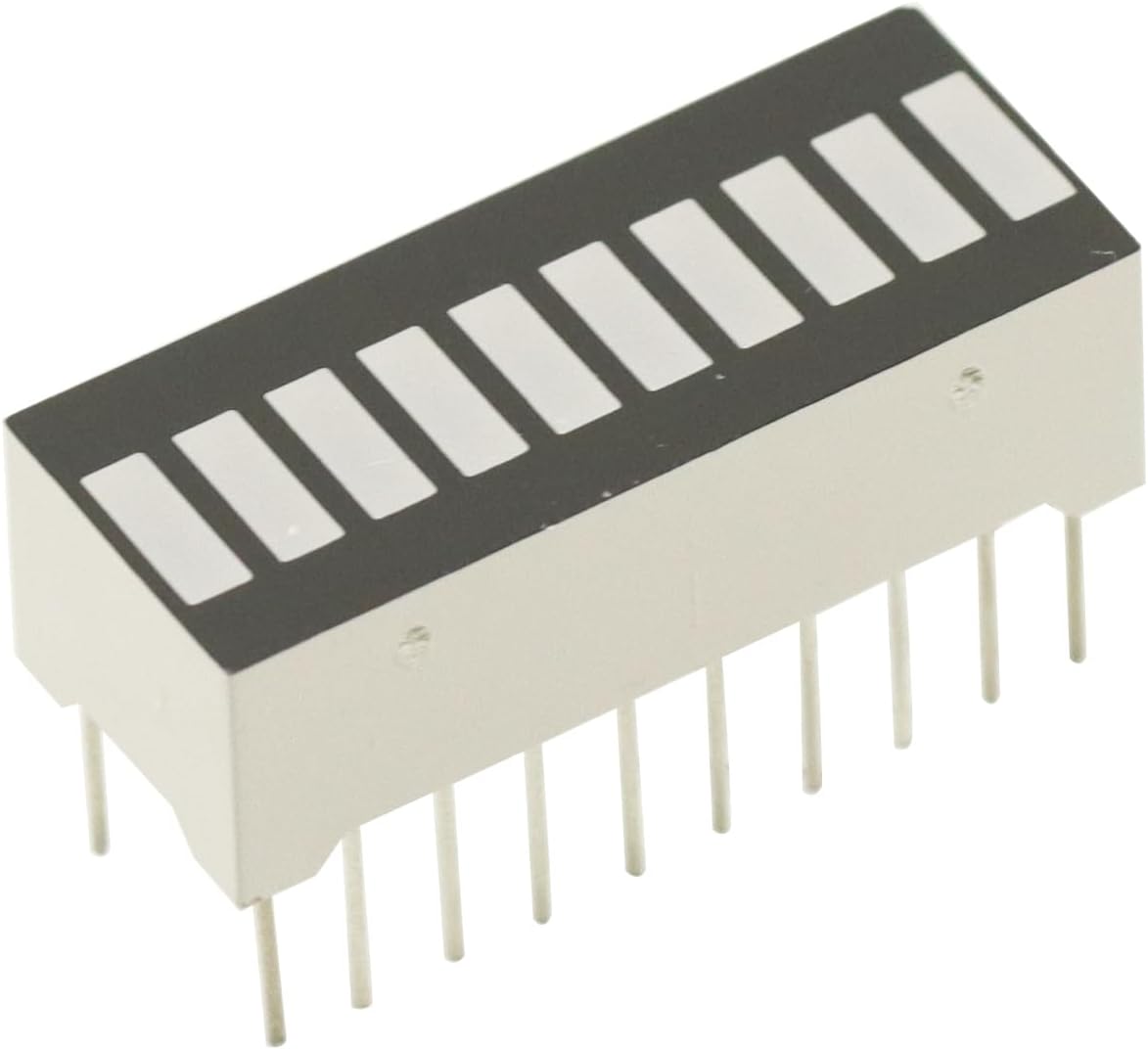 10PCS LED Display 10 Segment Bargraph Light Display Module Bar Graph Ultra Bright Red Yellow Green Blue Colors Multi-Color