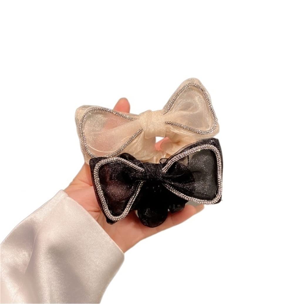 Miękkie Gumki Włosów Opaski Do Włosów Rope Bow Hair Scrunchies Splot Lina Dla Kobiet Akcesoria