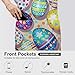 SESLFLKPJK Dog Grooming Wedding Restaurant Kitchen Apron Large Pocket Waterproof Fashion Apron Boys Girls, Colorful Easter Eggs Art Apron With Roomy Pocket, Easy Care Aprons