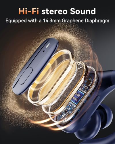 Image of Wireless Earbuds with Ear Hooks, Running Headphones, Ear Buds for Sports