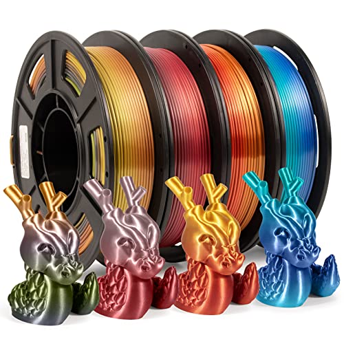 iSANMATE Filament PLA pour Imprimante 3D, 1.75mm Précision Dimensionnelle +/- 0,02 mm, 4 Bobines de 250g Soie Couleurs Gradientes Bobine pour l'Ãducation, les Machines 7 iSANMATE Filament PLA pour Imprimante 3D, 1.75mm Précision Dimensionnelle +/- 0,02 mm, 4 Bobines de 250g Soie Couleurs Gradientes Bobine pour l'Ãducation, les Machines