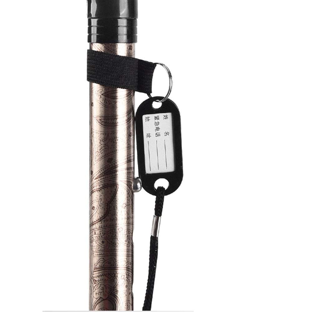 BJH 40PCS Bastone da Passeggio Pieghevole per Uomini e Donne con Luce a LED e 5 Altezze Regolabili Bastone da Passeggio per Anziani Pieghevole Pieghevole e Portatile Interesting