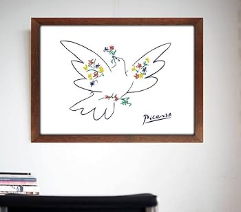 ピカソ　鳩と花　版画 ピカソ 鳩と花 版画 ピカソ ポストカード 花と鳩 | hmm, by 東京都