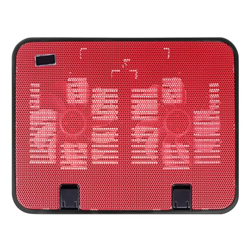 Base para Laptop con 2 Ventiladores Silenciosos, Roja miniatura 1
