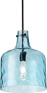 Aiwen Modern 1-Light Kitchen Island Pendant Lights Fixture 11.8 inch Aqu...