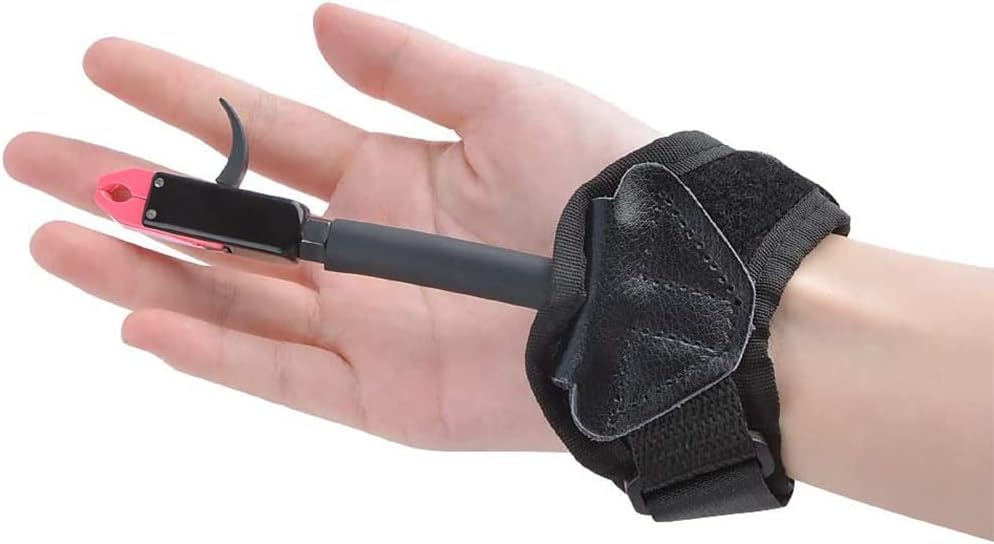 Archery Bow Release Aids Youth Bow Release Trigger Quick Release Wrist Release Adjustable Nylon Strap for Right Left Handed Children Junior Kids