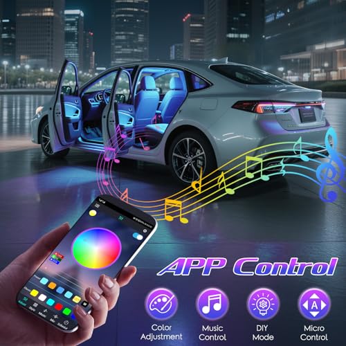 Winzwon App-Controlled Car Lights