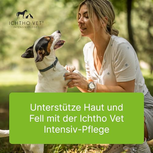 ICHTHO Vet Derma-Creme von Heel Vet - Sanfte und gut verträgliche Pflege bei trockenen, rissigen und schuppigen Hautirritationen für Hunde und Katzen | Natürliche Intensivpflege | MADE IN GERMANY
