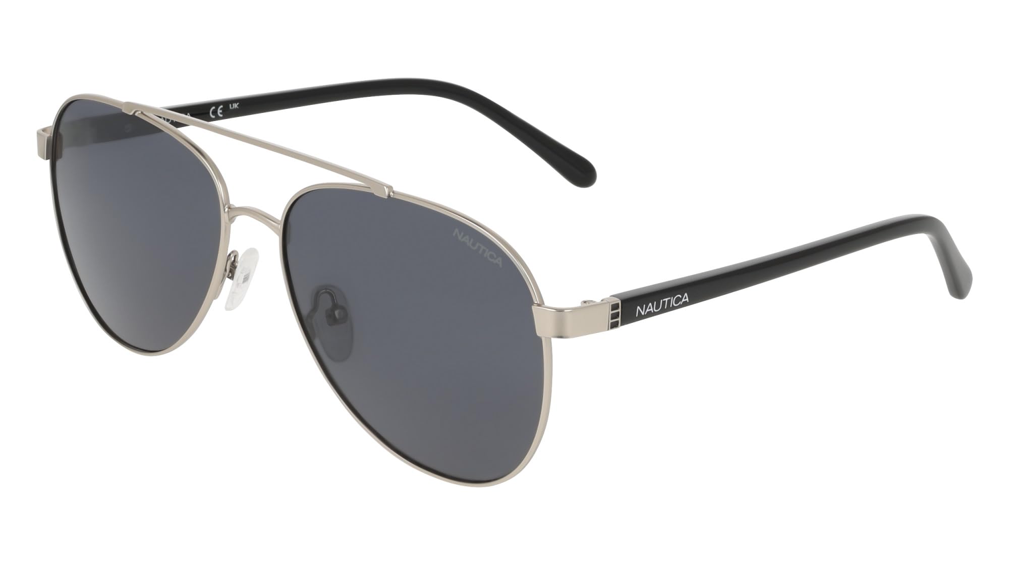 Nautica Occhiali da sole da uomo N111sp, argento opaco, Taglia unica