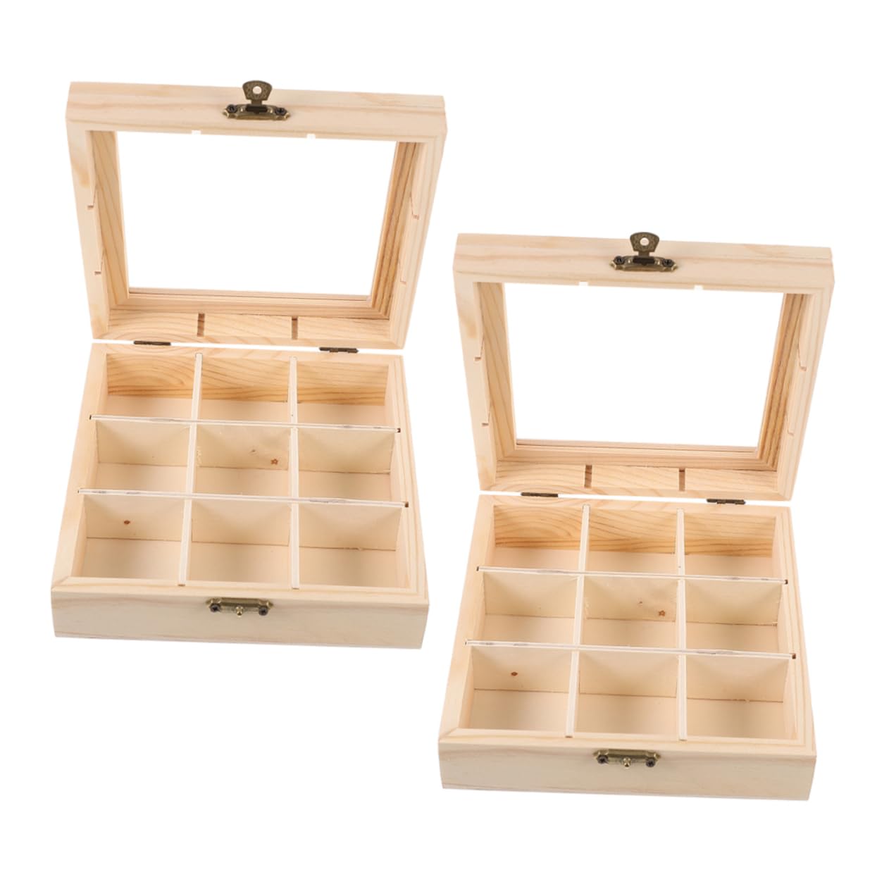 Alipis 2 Pezzi scatola per bustine di tè portabustine del te Porta del tè primo vano magazzinaggio Porta della borsa da tè organizzatore di tè Forniture per la casa Bicchiere Khaki