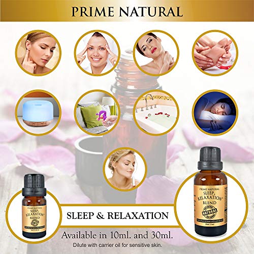 Sleep & Relaxation Essential Oil Blend 30ml / 1oz - Pure Natural Undiluted Therapeutic Grade for Aromatherapy Scents & Diffuser - Good Natural Sleep Aid, Stress Anxiety Relief, Sleep Well, Calming