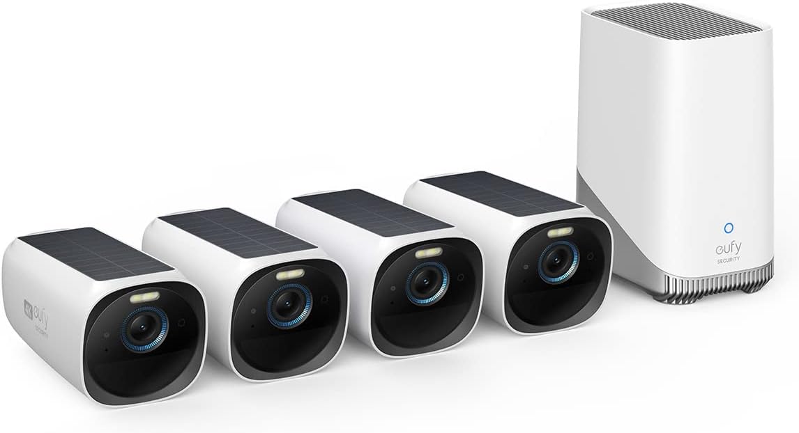 eufy Security eufyCam S330 (eufyCam 3) 4-Cam Kit