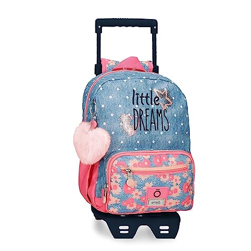 Enso Little Dreams Mochila con Carro, Rosa