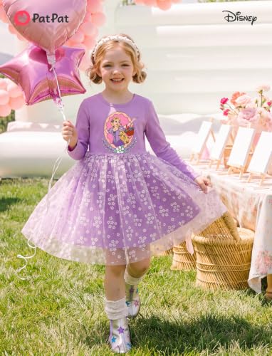 Image of Disney Girls' Tulle Tutu Dress Birthday Party Outfit Toddler to Big Kid