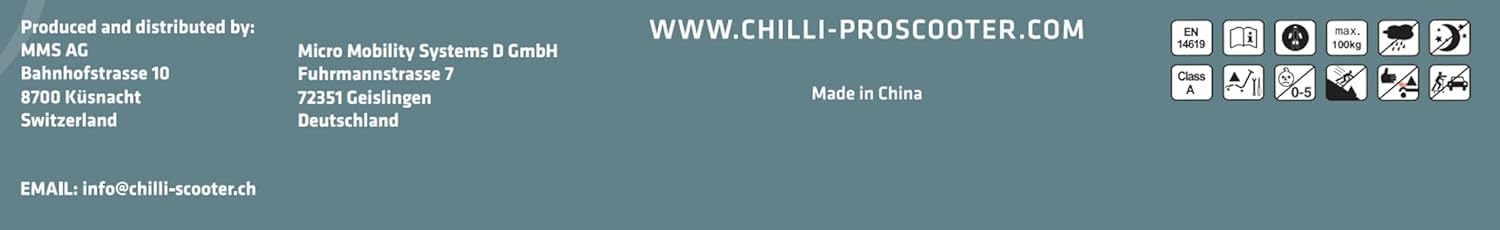 Chilli Critter - Quality Freestyle Extreme Intermediate and Beginner Park Stunt Scooter for Ages 8+, 110 mm Wheels, Spider IHC Compression System