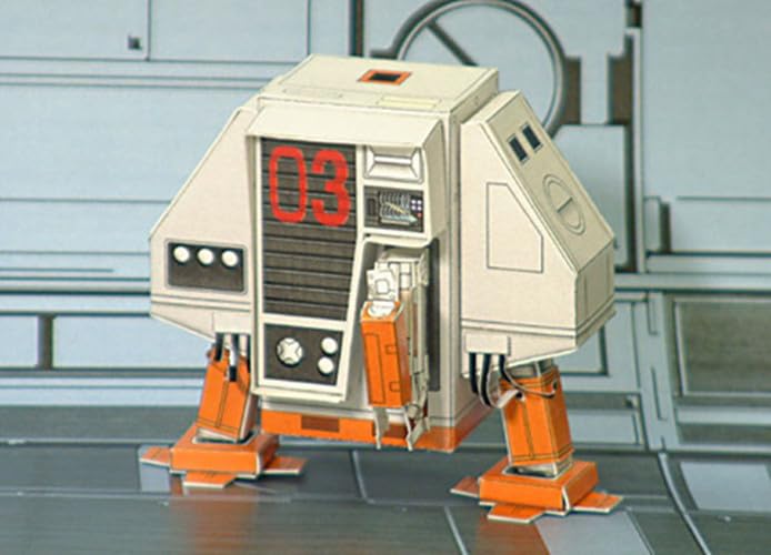 NZPOST Silent Running Robot Drone Dewey Huey Louie DIY Handcraft Paper Model Kit - Image 3